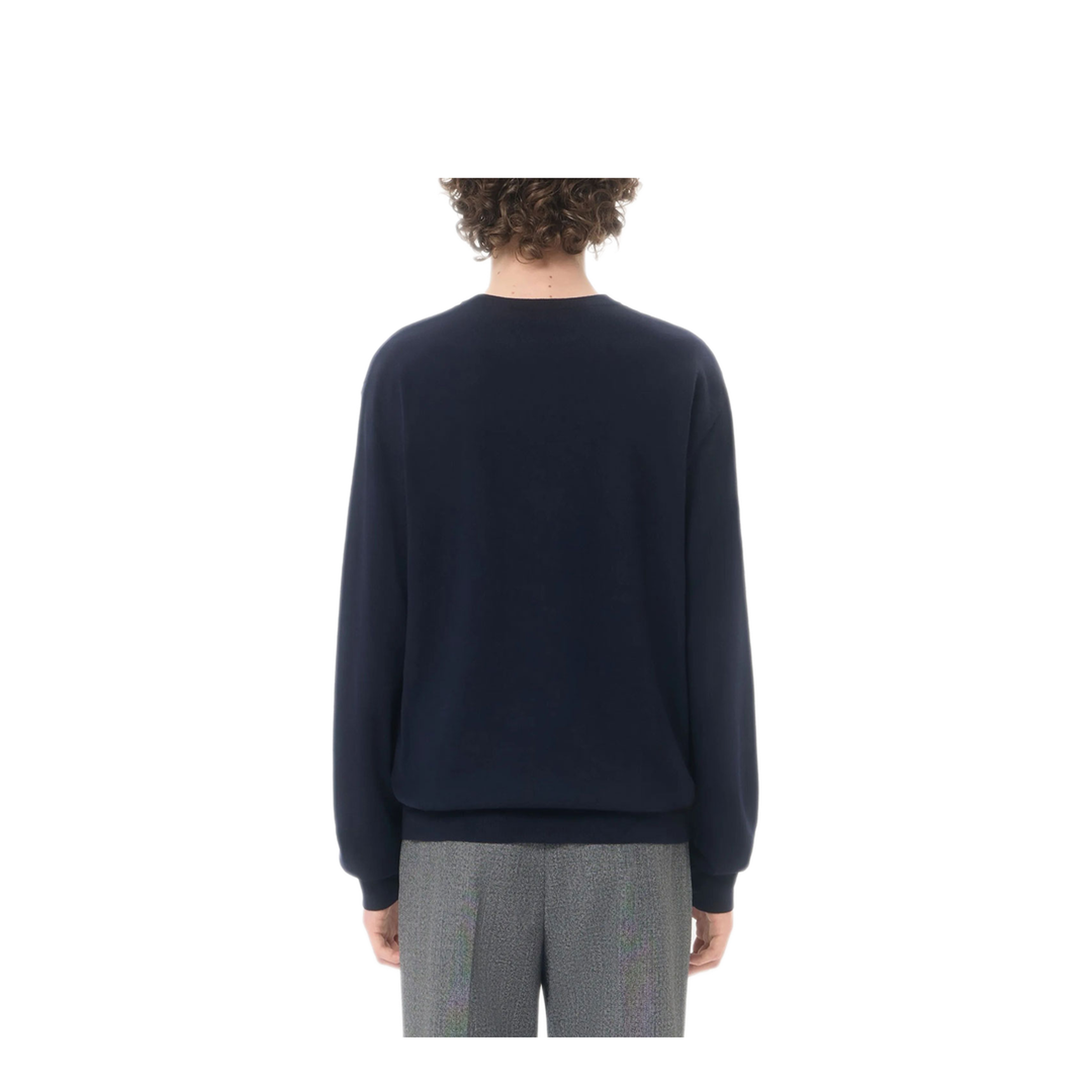 Wool Jumper with Vlogo Embroidery - Image 5