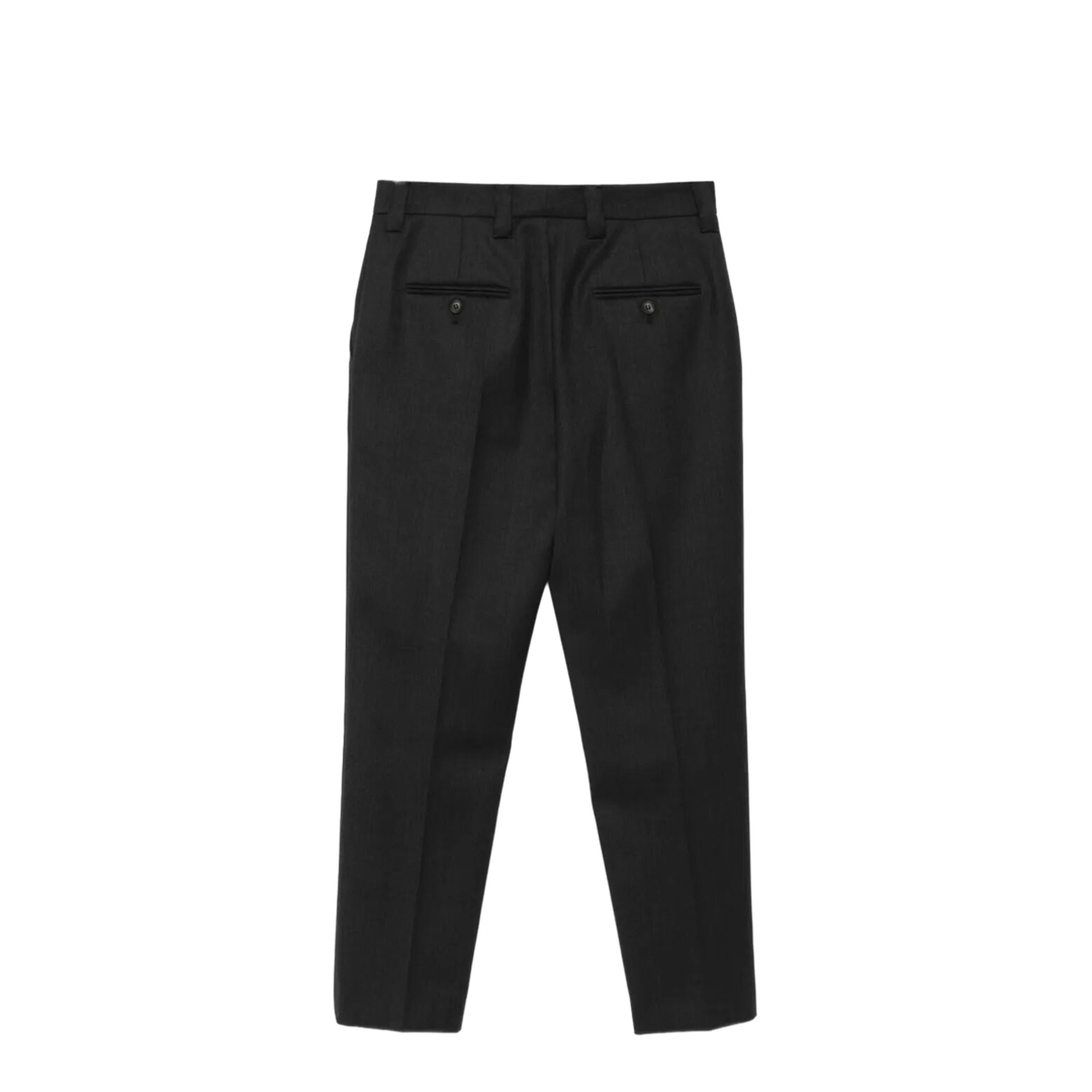 Safety-Pin Detail Wool Trousers - Image 2