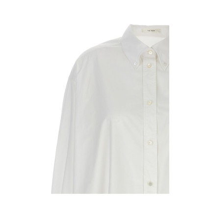 Victoria Shirt White in Cotton - Image 3