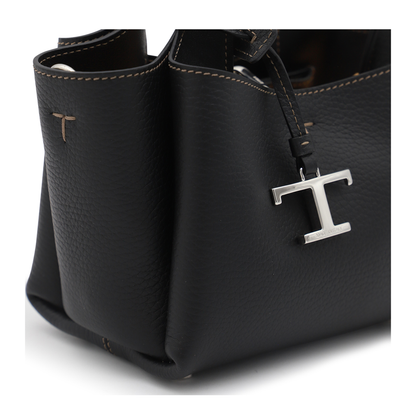 Micro Calfskin Handbag - Black - Image 6