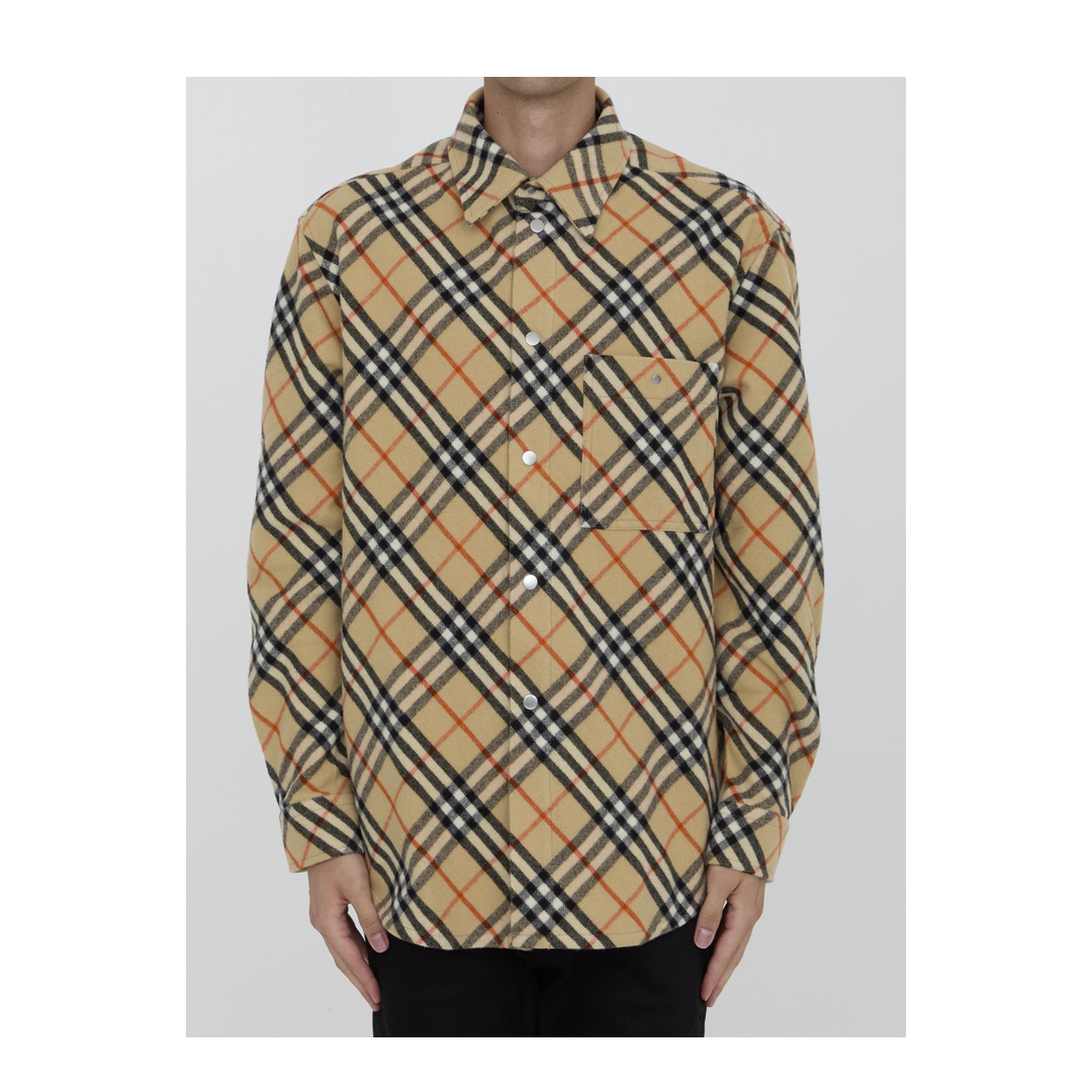 Check Wool Shirt - Image 1