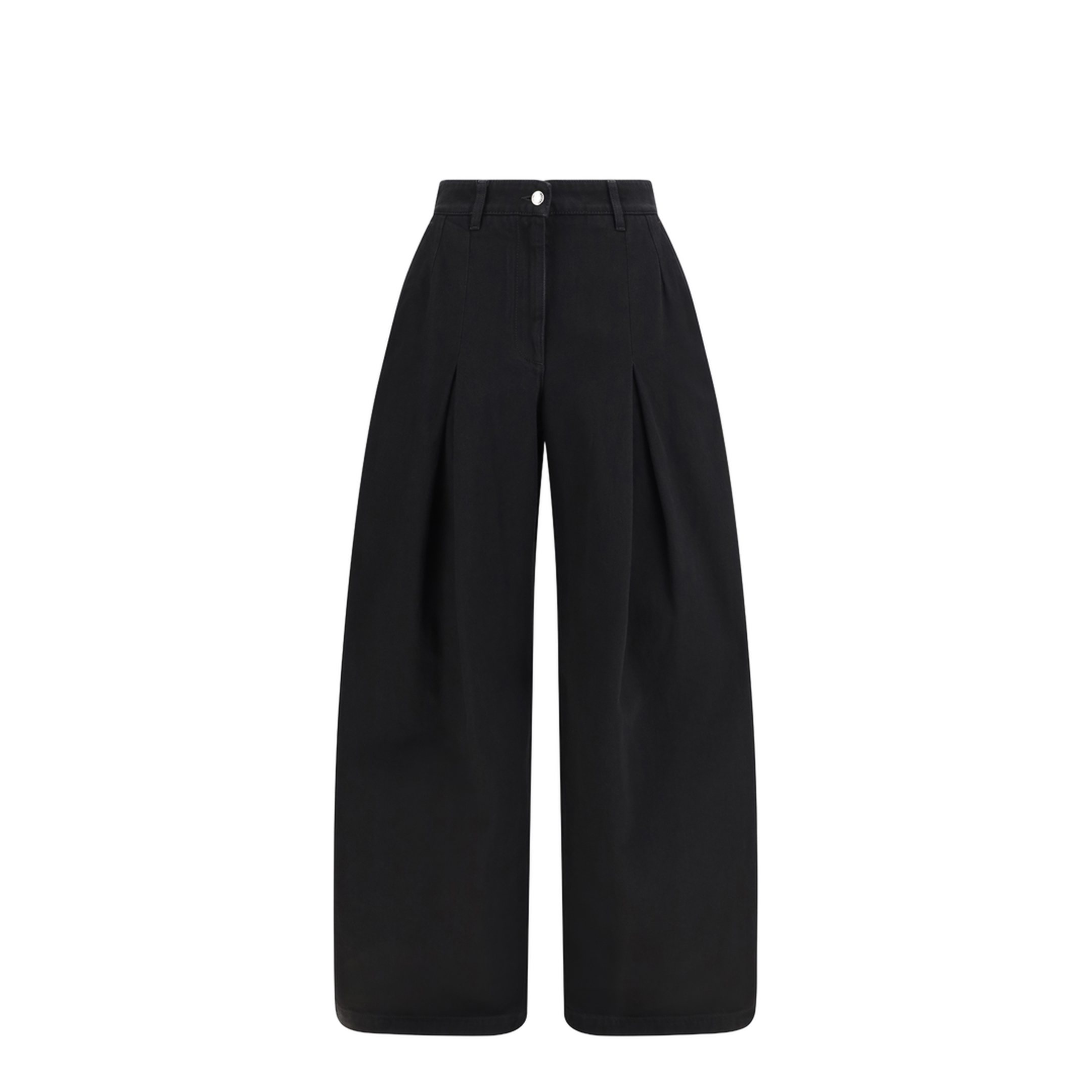Wide-leg cotton Jeans - Image 1