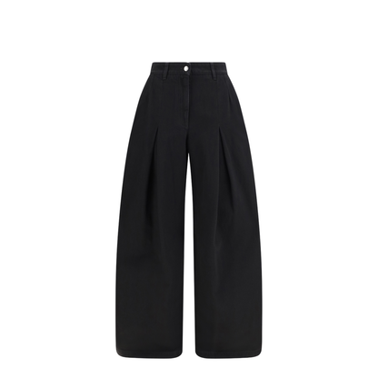 Wide-leg cotton Jeans - Image 1