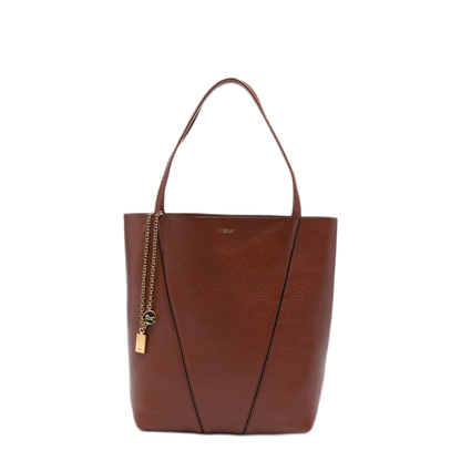 Spin Tote Bag in Grained Leather - Image 1