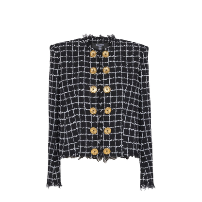 Women's Jacket Grid Pattern - Image 1