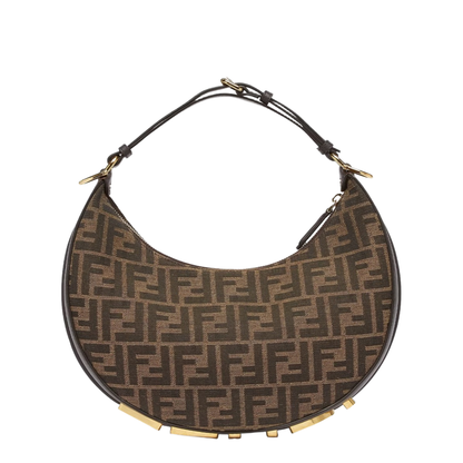 Fendigraphy Leather Shoulder Bags - Brown - Image 5