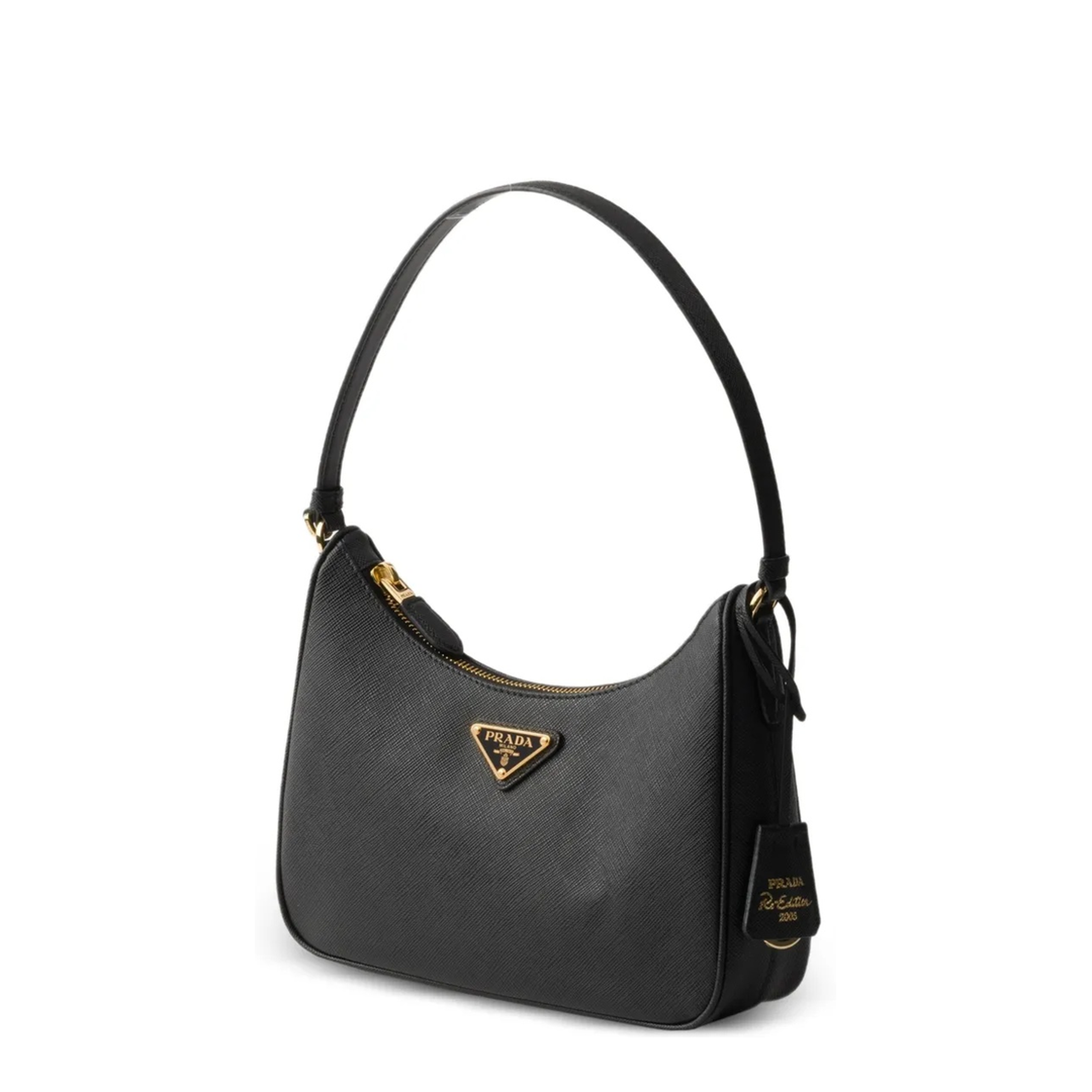 Black Re-edition Mini Saffiano Leather Bag - Image 2