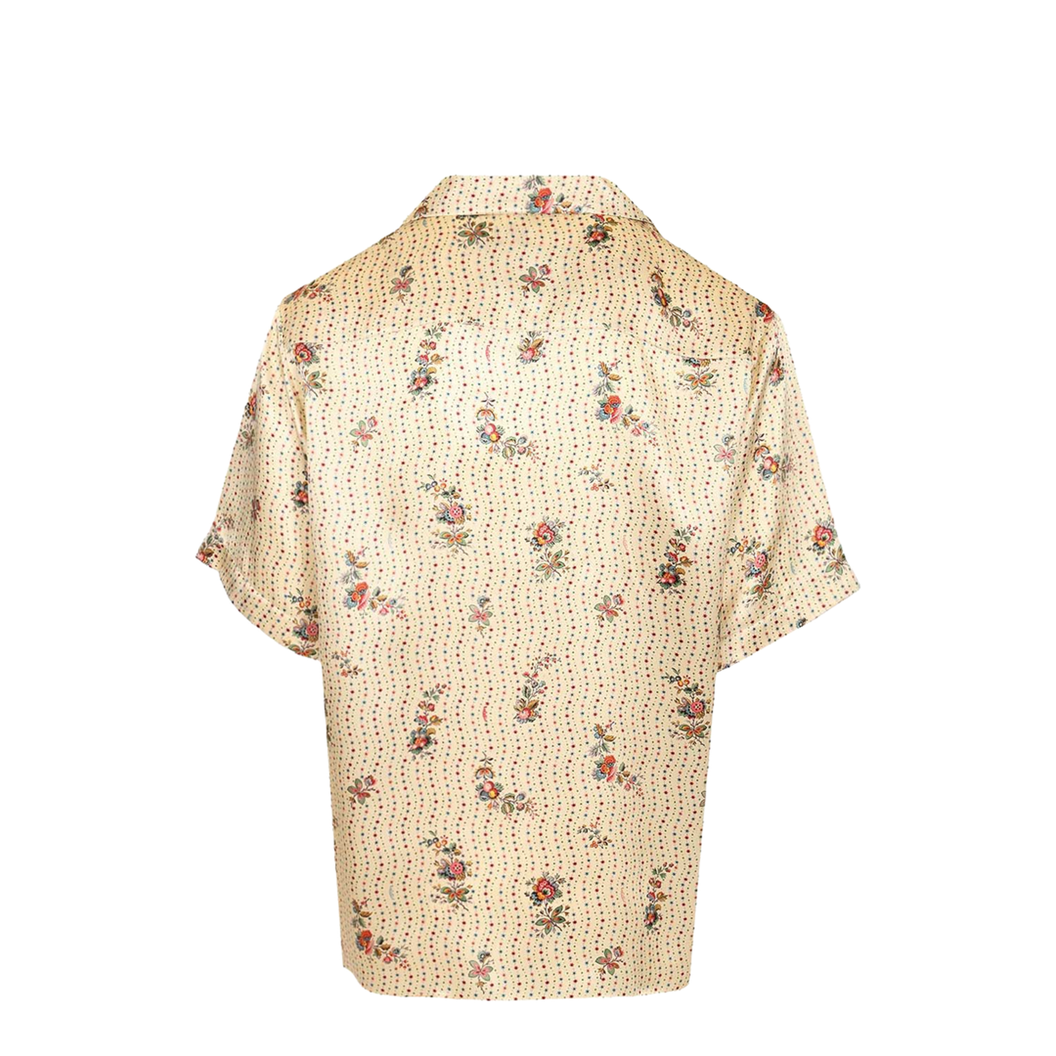 Bowling Shirt Satin Papier Floral - Image 2