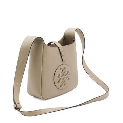 Miller Swing Medium Pebbled Leather Crossbody Bag - Soft Cement - Image 5