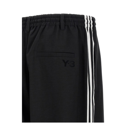 Black Drawstring Fastening Wide Leg Trousers - Image 3