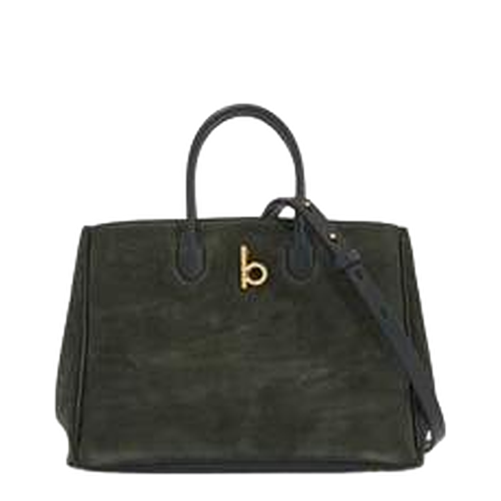 Rocking Horse Green Suede Bag - Image 2