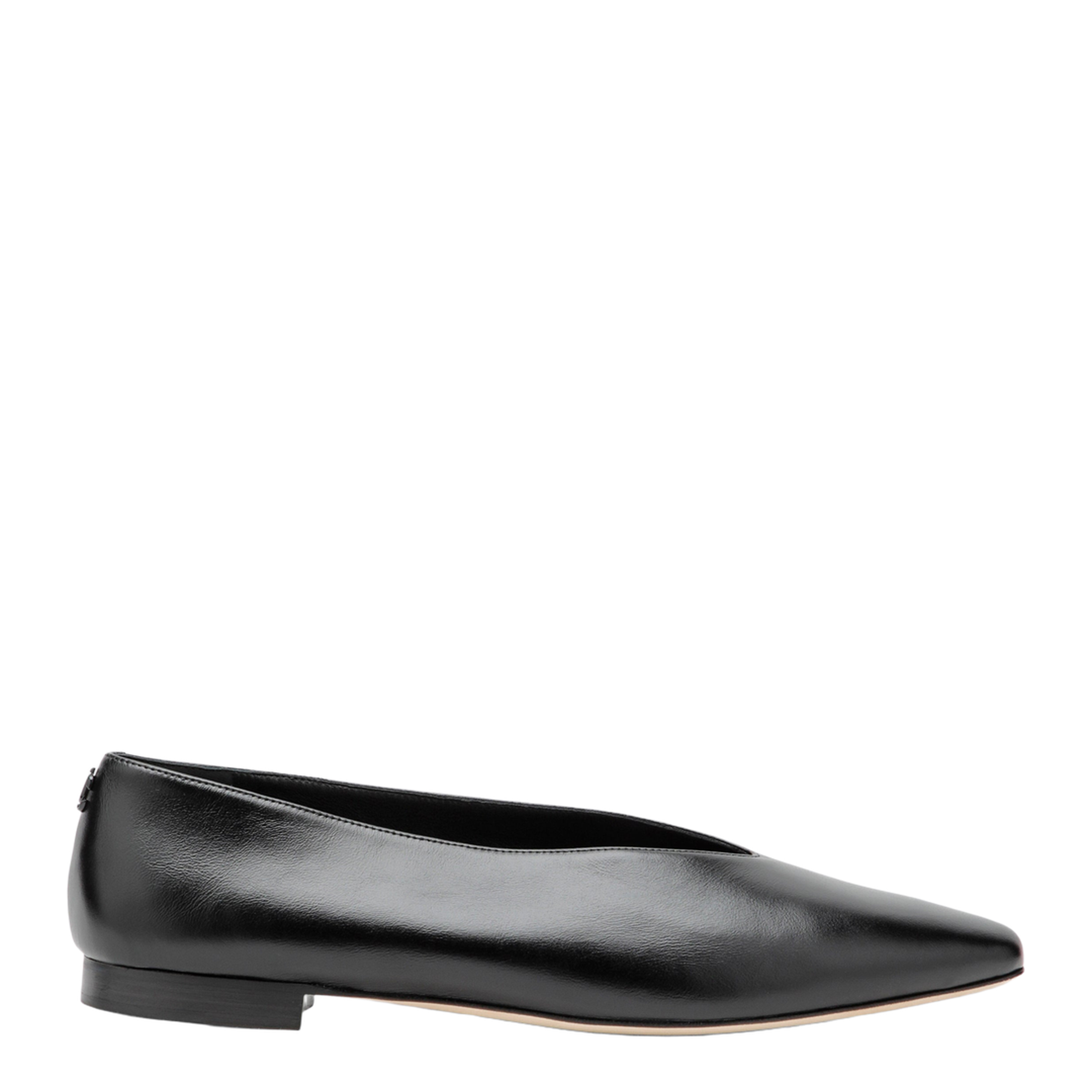 Ballet Flats in Black Leather - Image 1