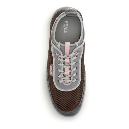 Leather and Mesh Sneakers - Image 4