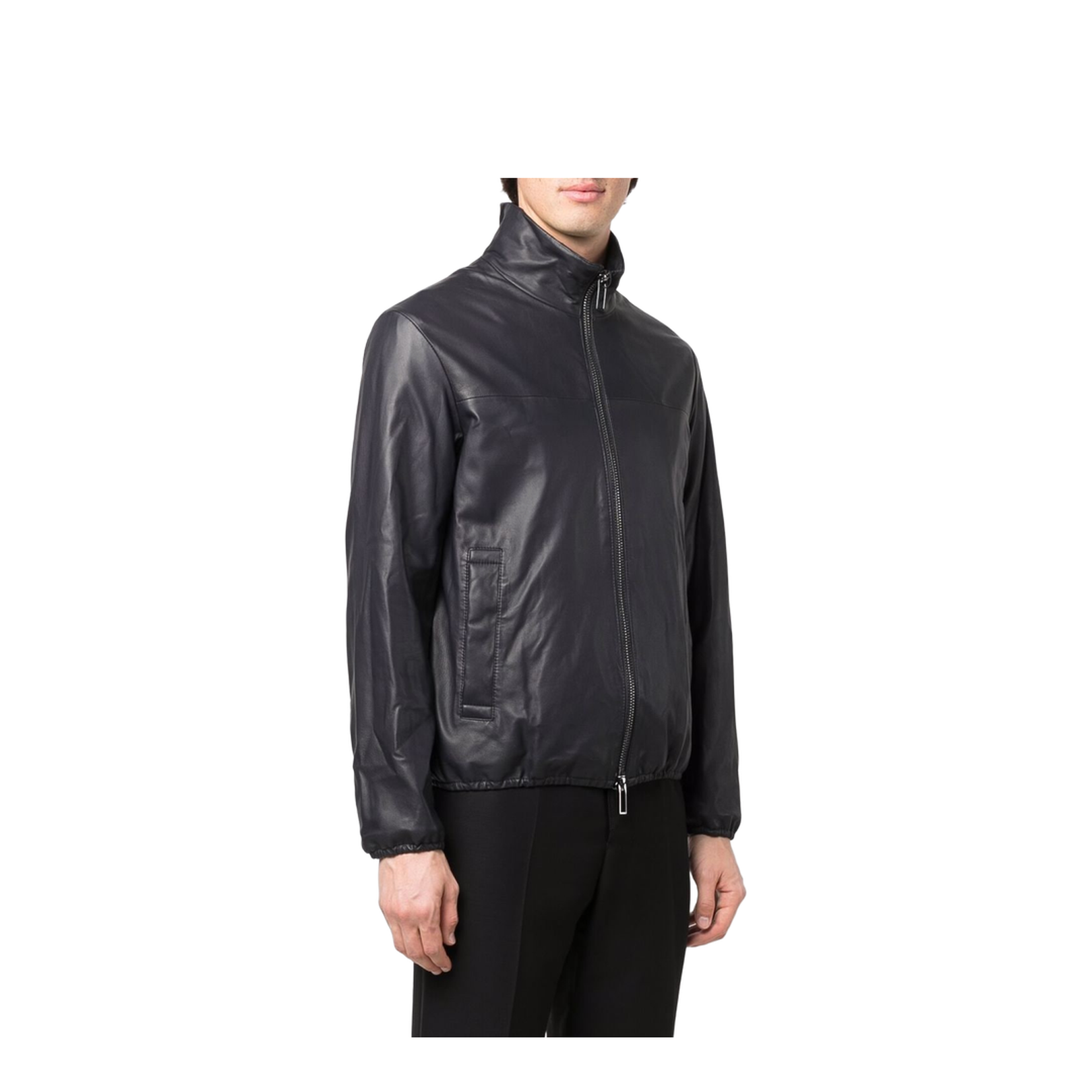Lambskin Leather Zipped Jacket - Image 4