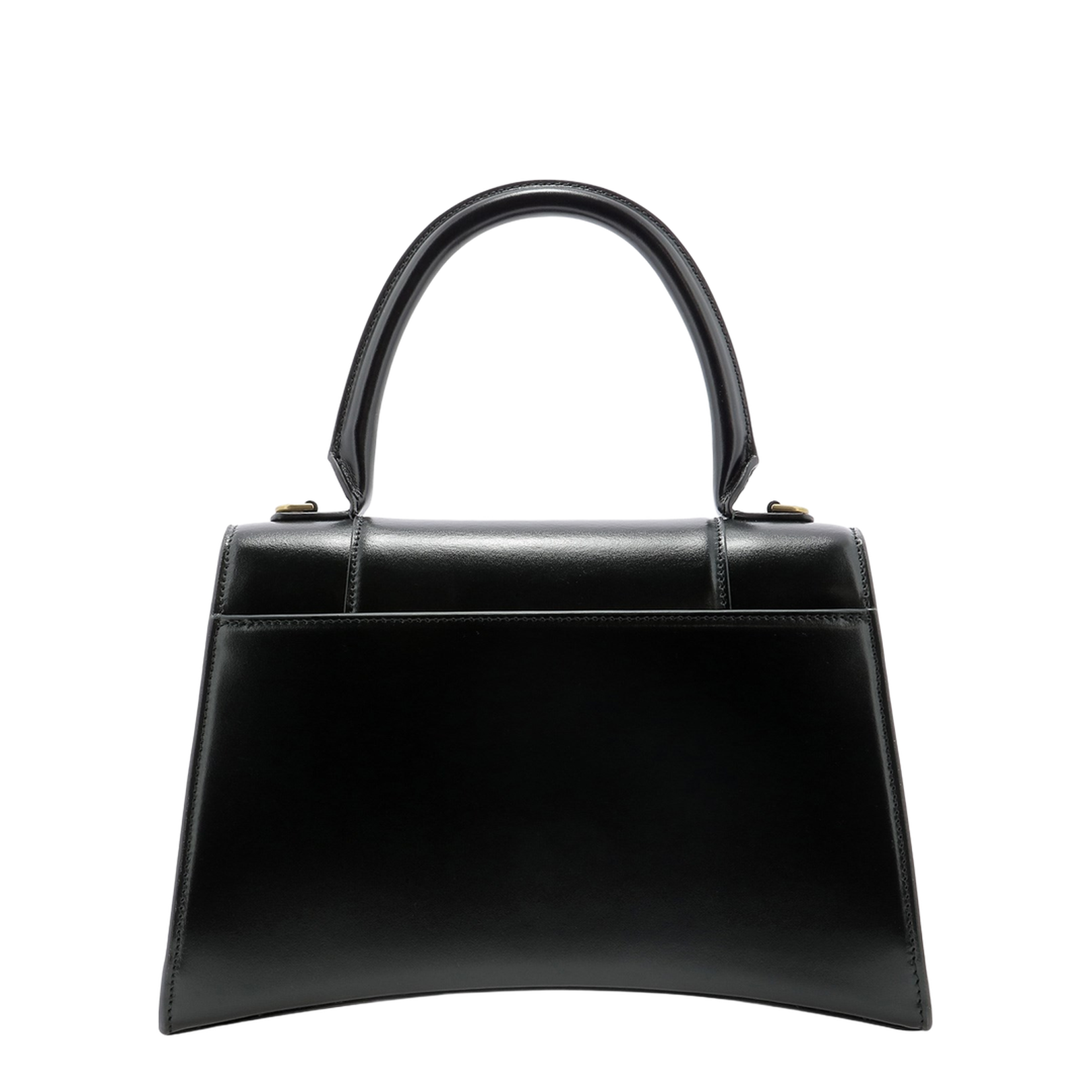 Hourglass Leather Handbag Black - Image 2