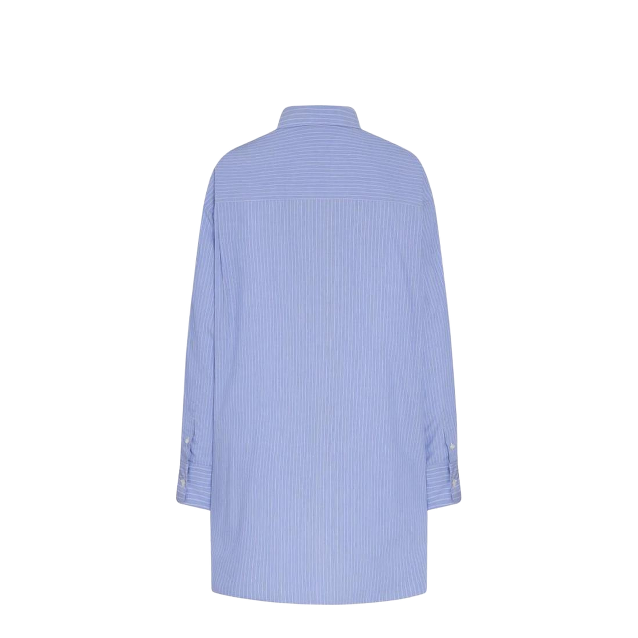 Luka Shirt Blue in Cotton - Image 4