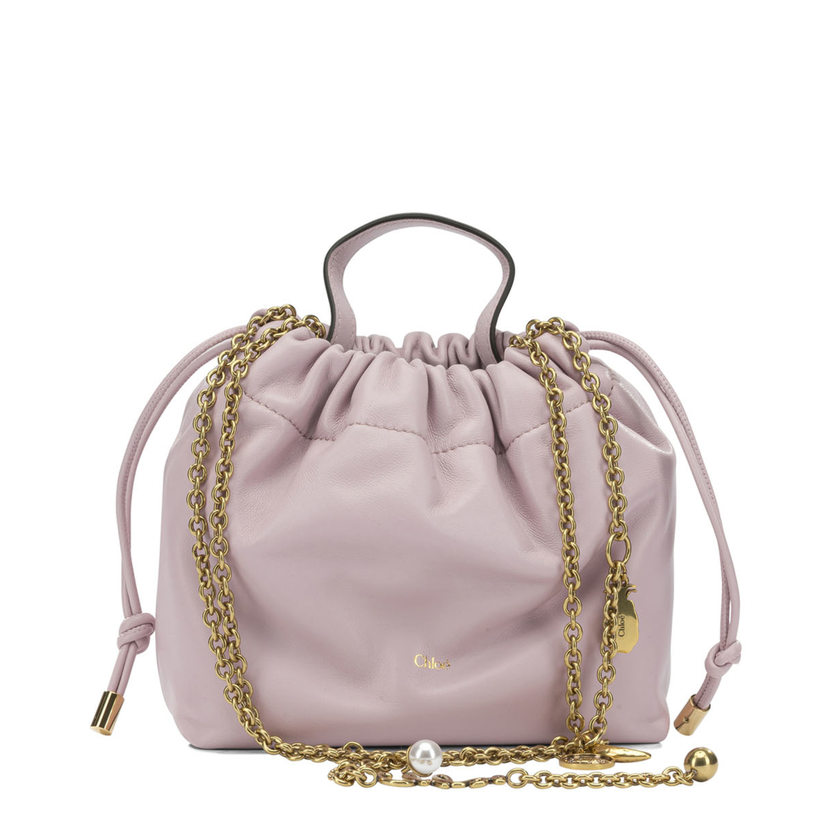 Icons Small Lambskin Handbag - Pink - Image 1