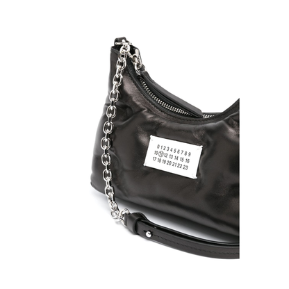 Glam Slam Micro Nappa Leather Hobo Bag - Noir - Image 2