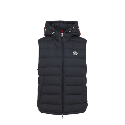 Black Marseillan Hooded Down Gilet - Image 4