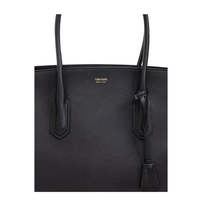 Large Leather Shopping Bag - Image 6