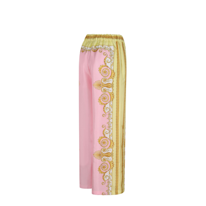 Silk Straight Leg Trousers - Image 5
