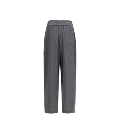 Wool Pants With Elasticated Waist - Image 2