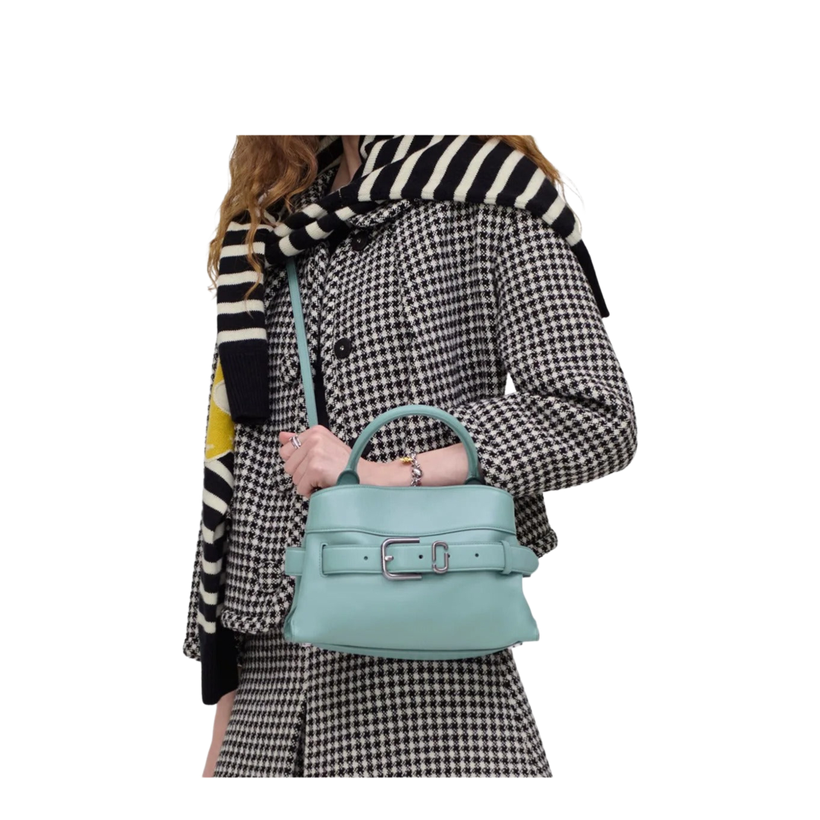 Satchel Small Leather Handbag Blue - Image 4