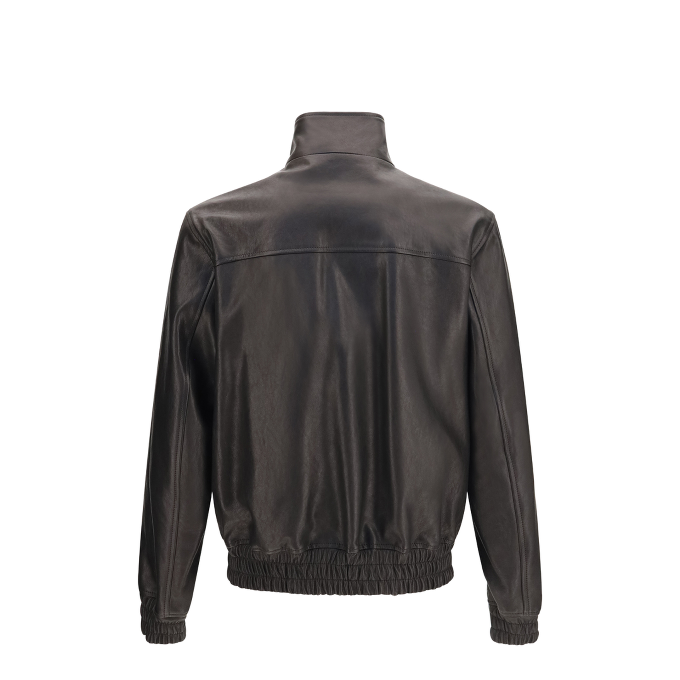 Leather Zip Jacket - Image 2