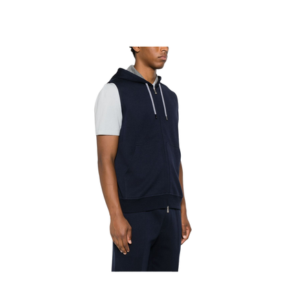 Sleeveless Sweatshirt With Zipper And Hood - Image 6