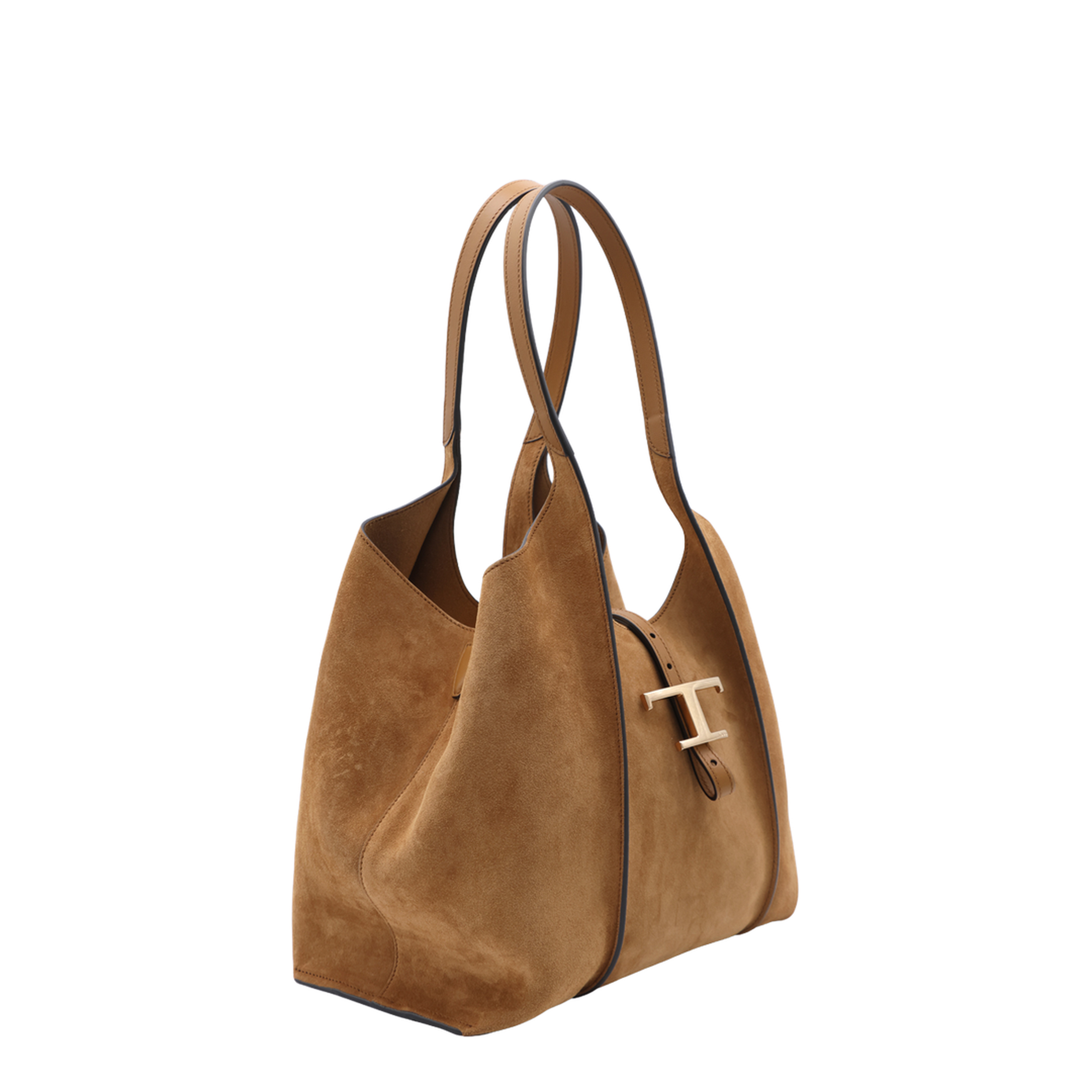 T Timeless Small Calfskin Tote - Brown - Image 4