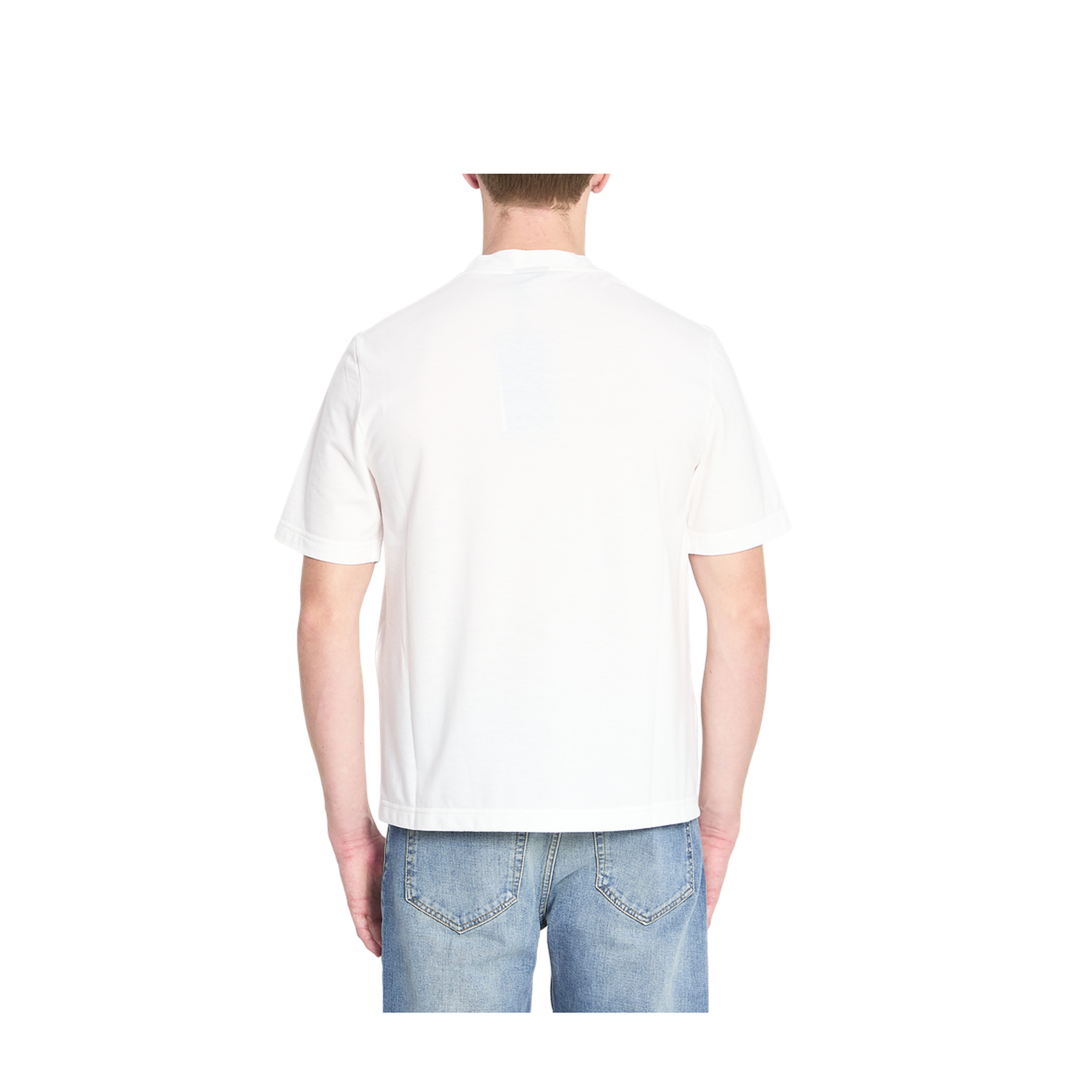 Cotton Jersey T-Shirt with Devoré Detail - Image 4