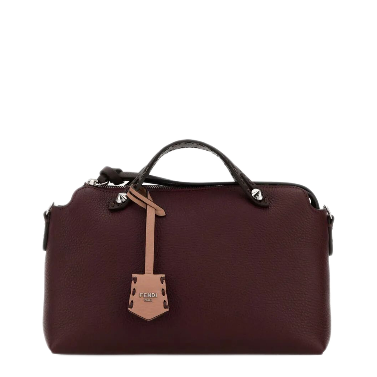 By The Way Soft Medium Calf Leather Handbag - Grape - Image 1