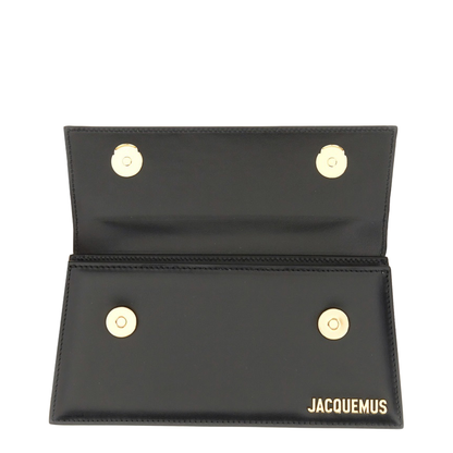 Le Chiquito Long Calf Leather Handbag - Black - Image 6