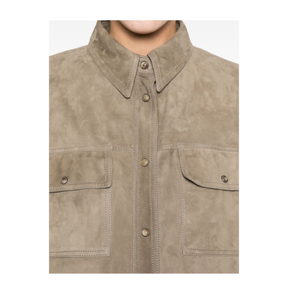 Suede Shirt - Grey - Image 5