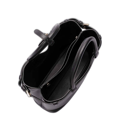Medium Buckle Leather Handbag - Image 4