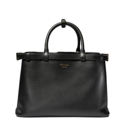 Buckle Medium Grainy Leather Handbag - Image 1