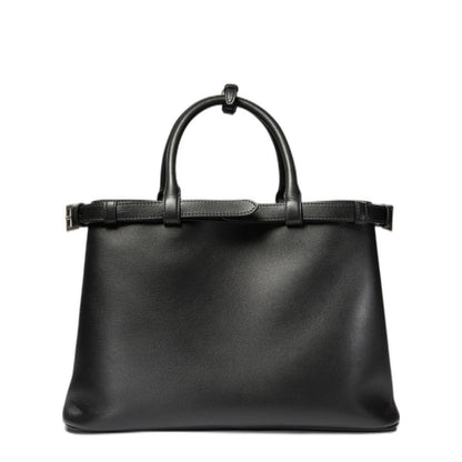 Buckle Medium Grainy Leather Handbag - Image 3