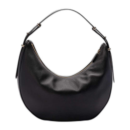 Black Large Leather Shoulder Bag - Image 2