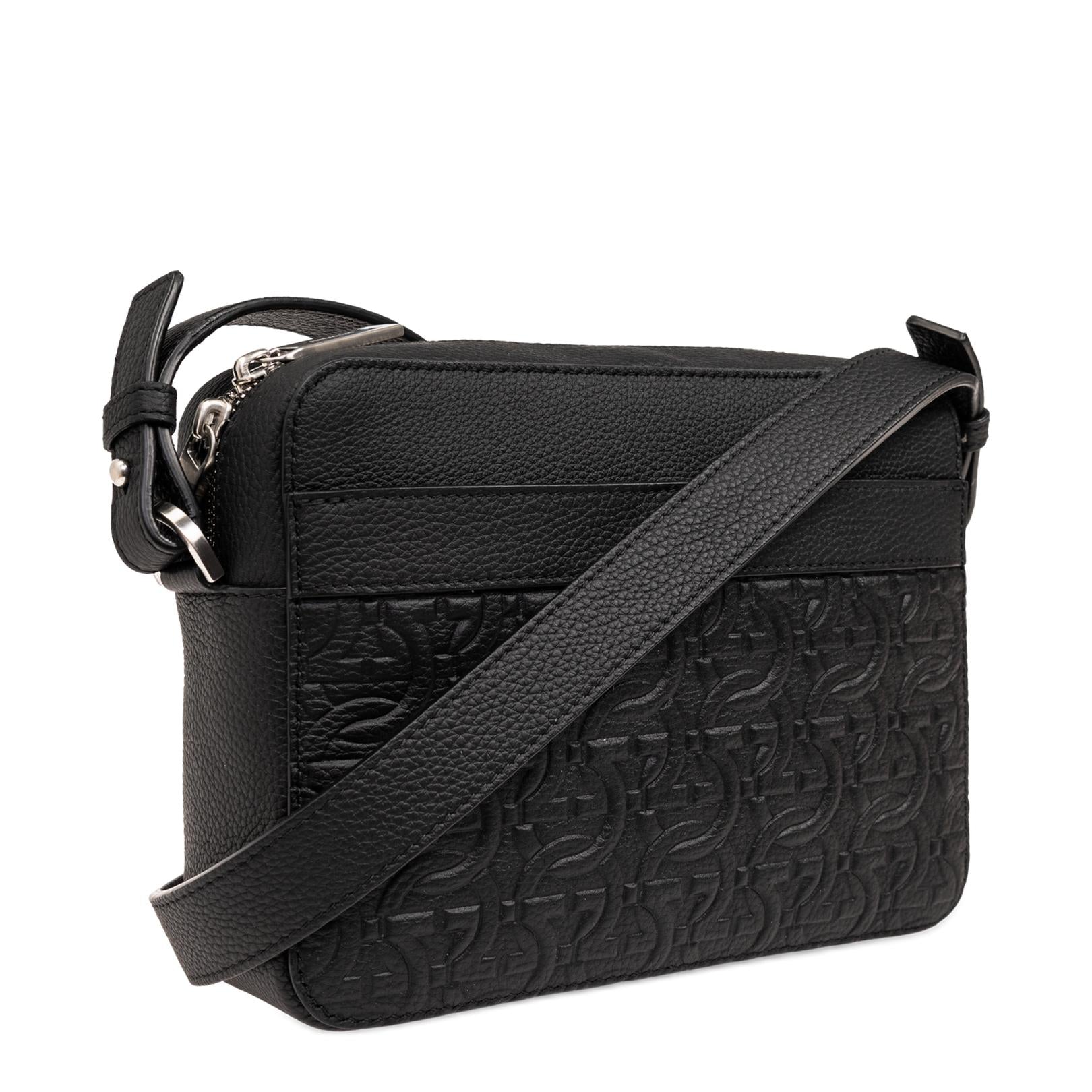 Grained Leather with Logo in Black - Image 2