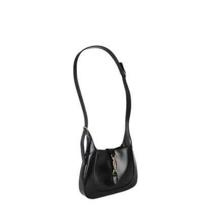 Jackie 1961 Small Smooth Leather Hobo Bag - Black - Image 3