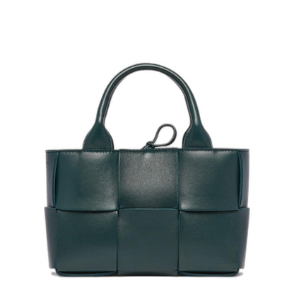 Candy Arco Leather Tote Bag in Dark Green - Image 1