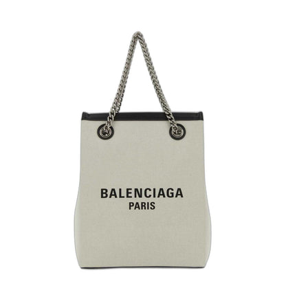 Duty Free Phone Holder In Light Beige Cotton Canvas - Image 3