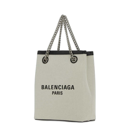 Duty Free Phone Holder In Light Beige Cotton Canvas - Image 4