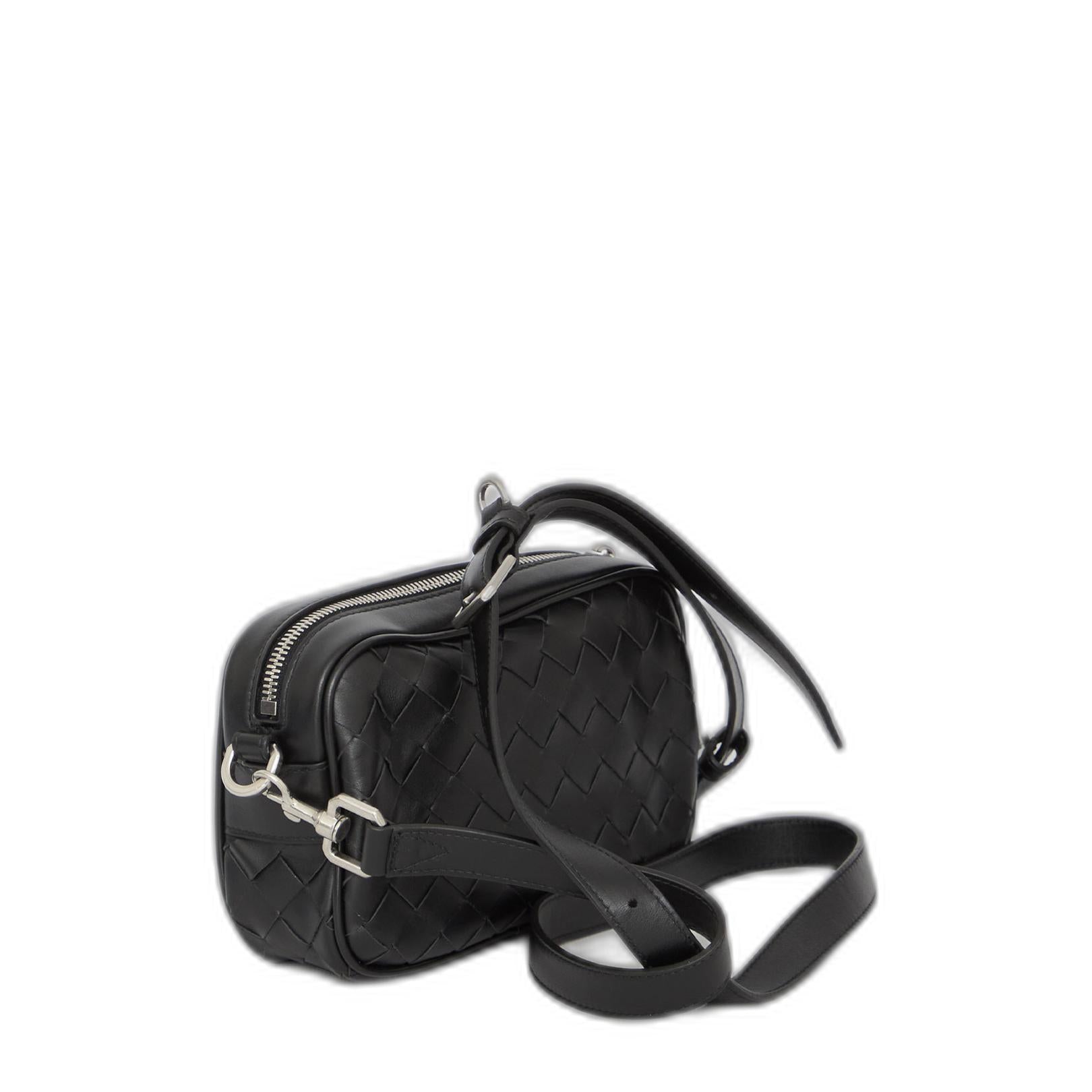 Mini Intrecciato Camera Shoulder Crossbody - Image 3
