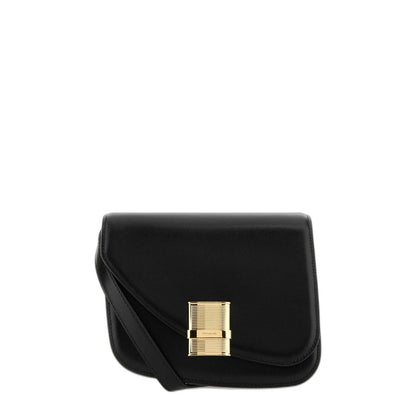 Ferragamo Black Leather Crossbody Bag - Image 1