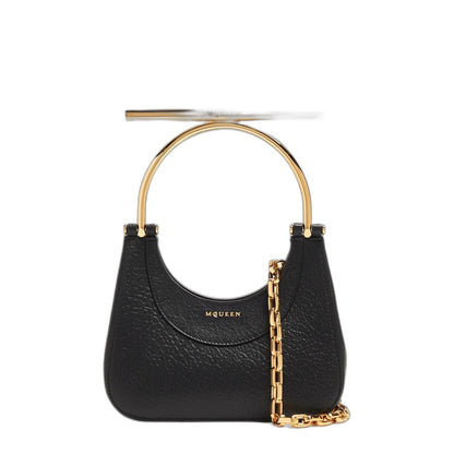 Mini Cross-bar Bag In Black/gold - Image 3