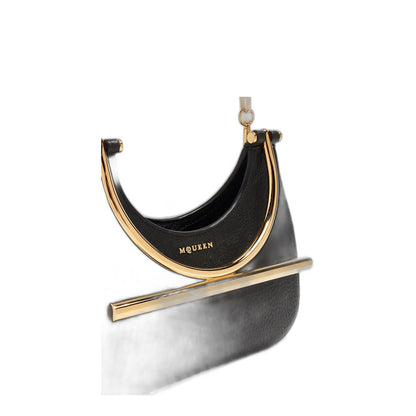 Mini Cross-bar Bag In Black/gold - Image 4