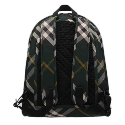 Shield Check Pattern Nylon Backpack - Image 3