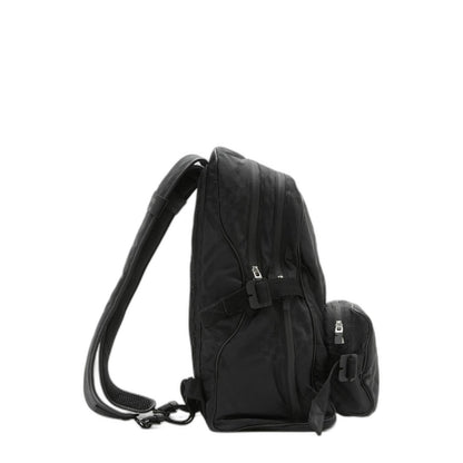 Check Jacquard Backpack in Black - Image 2