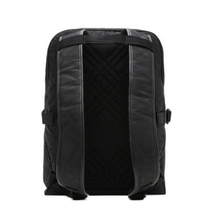 Check Jacquard Backpack in Black - Image 3